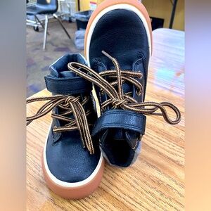 Kids Black and Brown Shoes